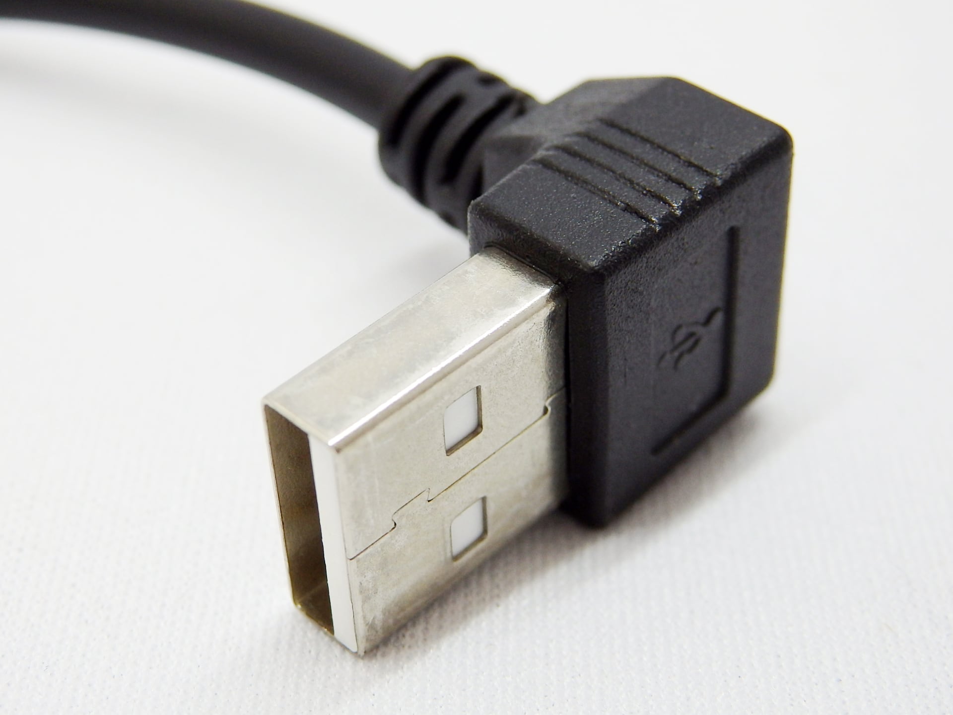 【お取り寄せ品】USB2.0 L型延長ケーブル 約20cm 上向き エスエスエーサービス SU2-AA20BULシリーズ - 画像 (3)