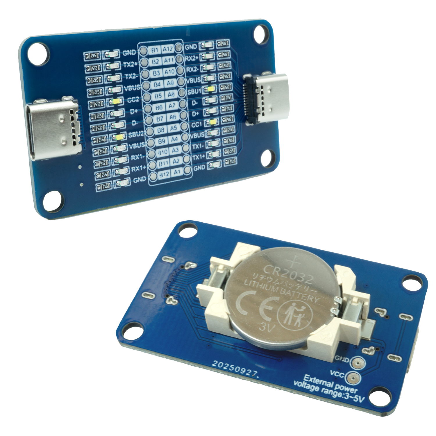 エスエスエーサービス 24pin対応 Type-Cケーブル結線検出モジュールボード USB-C ケーブルチェッカー MS-010